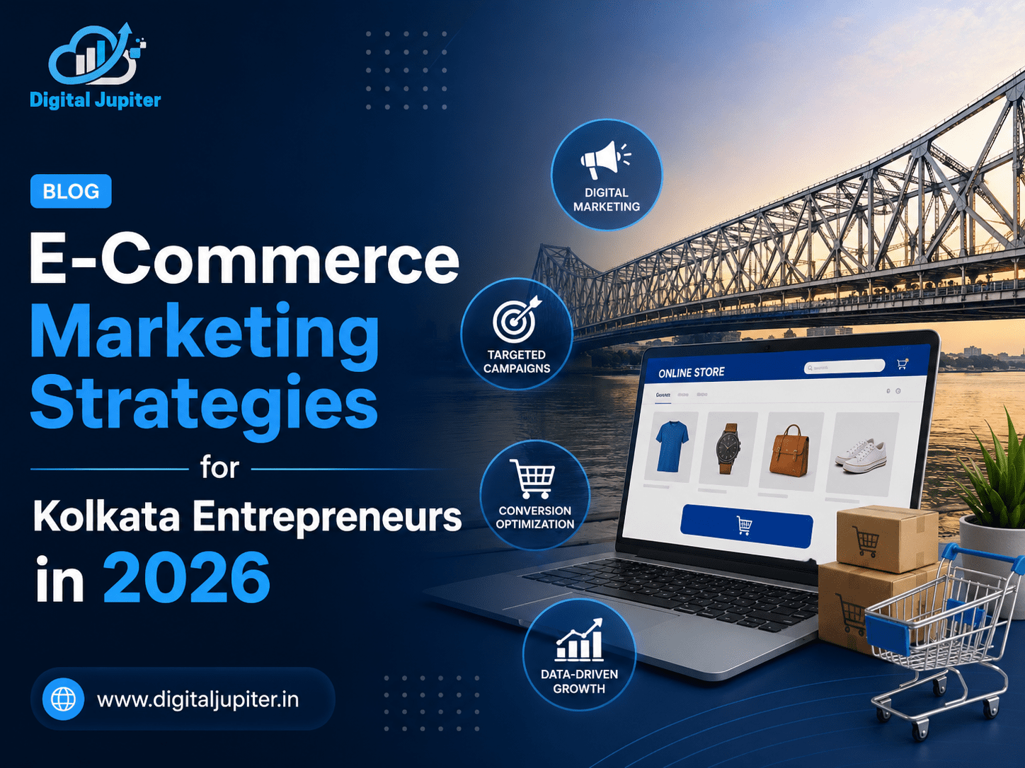 E-Commerce Marketing Strategies for Kolkata Entrepreneurs in 2026 using SEO, social media, and AI marketing tools