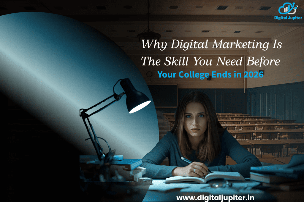 College student learning digital marketing skills for career growth in 2026