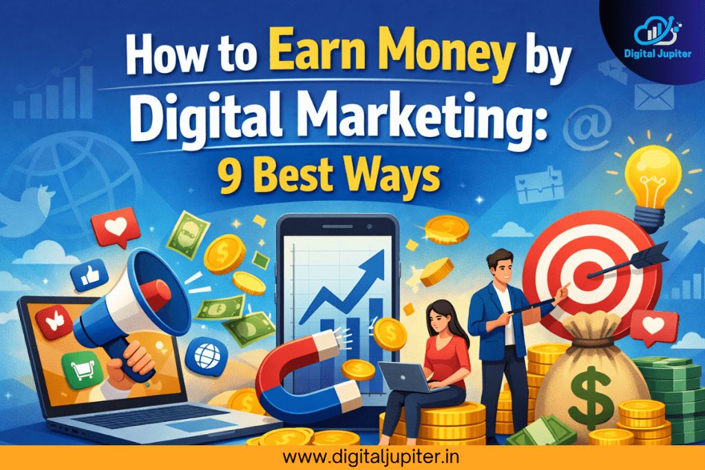 How to earn money by digital marketing using SEO freelancing affiliate marketing and social media strategies